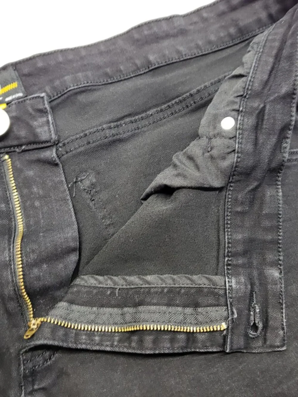 CDMG Moto Jeans Mens 44 X 34 (Tag 42X34) Stretch Slim Biker Streetwear Black